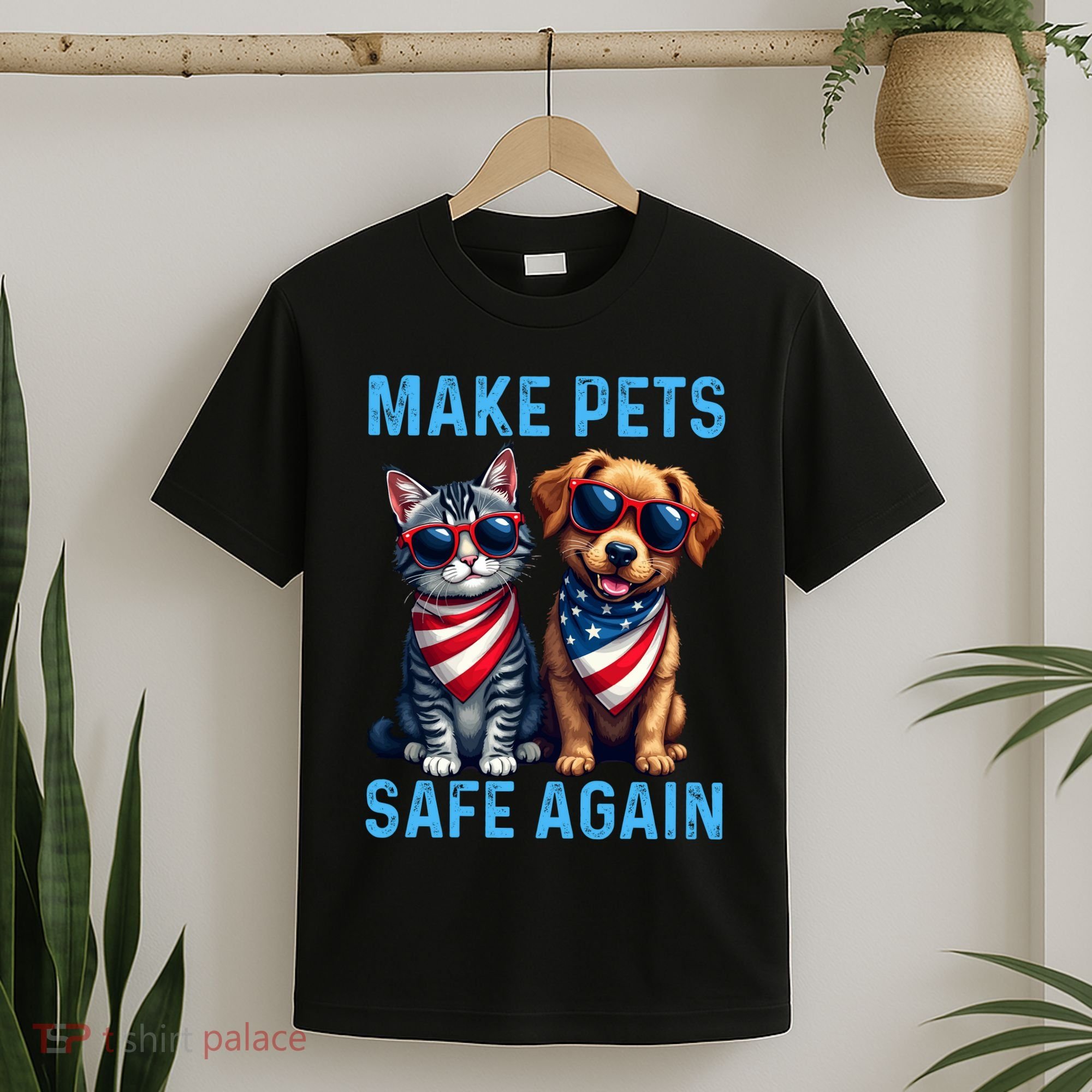 Make Pets Safe Again Funny Donald Trump They Are Eating The Dogs T-Shirt