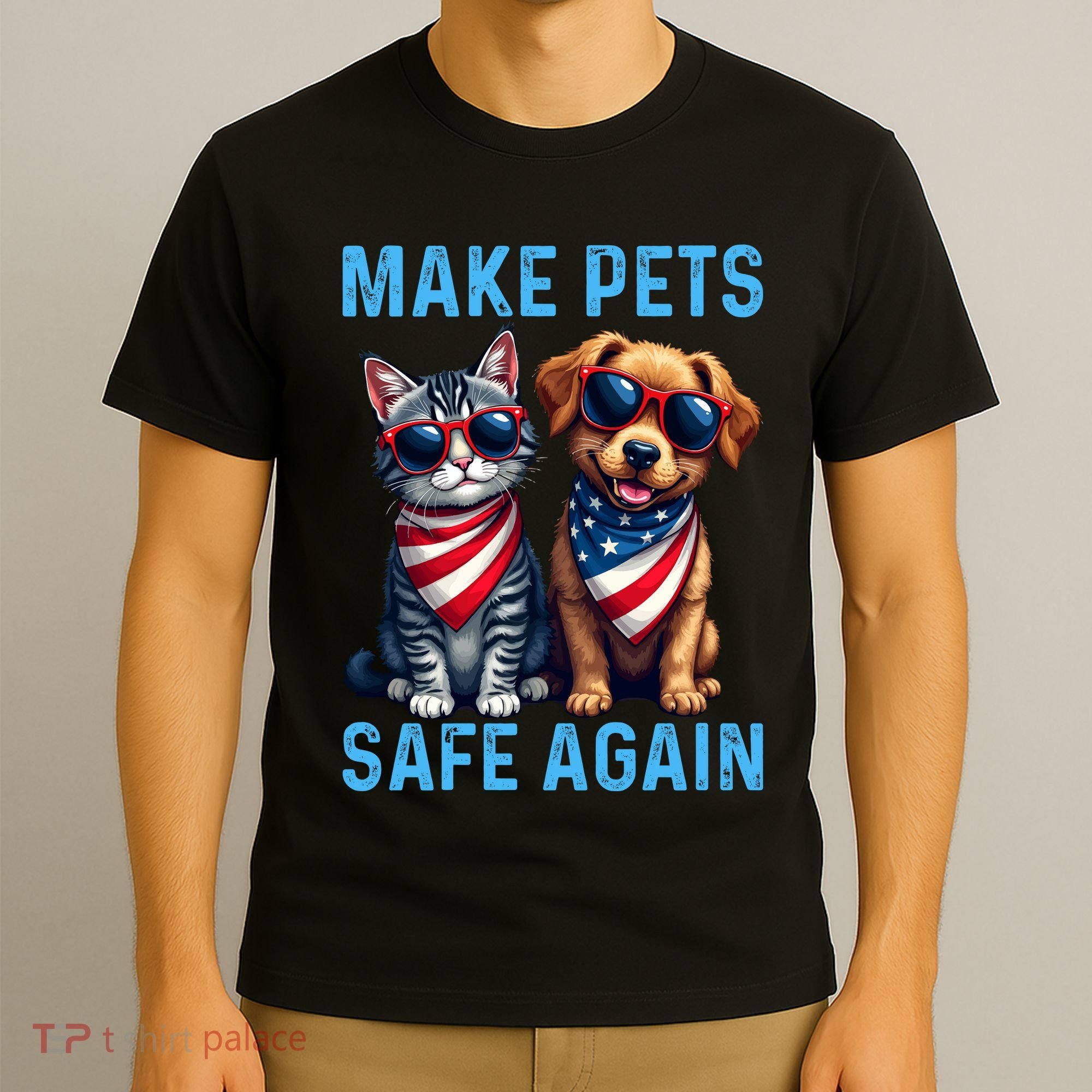Make Pets Safe Again Funny Donald Trump They Are Eating The Dogs T-Shirt