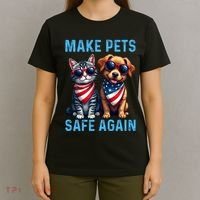 Make Pets Safe Again Funny Donald Trump They Are Eating The Dogs T-Shirt thumb 4