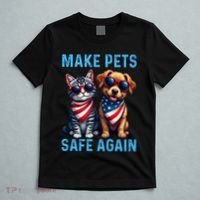 Make Pets Safe Again Funny Donald Trump They Are Eating The Dogs T-Shirt thumb 5