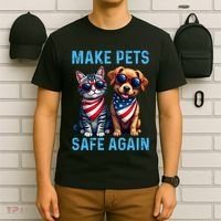 Make Pets Safe Again Funny Donald Trump They Are Eating The Dogs T-Shirt thumb 6