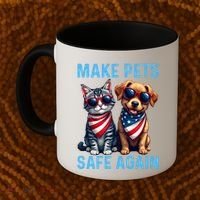 Make Pets Safe Again Funny Donald Trump They Are Eating The Dogs Coffee Mug thumb 2