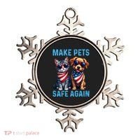 Make Pets Safe Again Funny Donald Trump They Are Eating The Dogs Ornament thumb 0