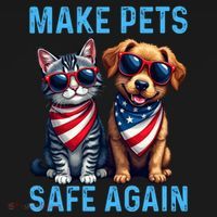 Make Pets Safe Again Funny Donald Trump They Are Eating The Dogs Kids Sweatshirt thumb 2