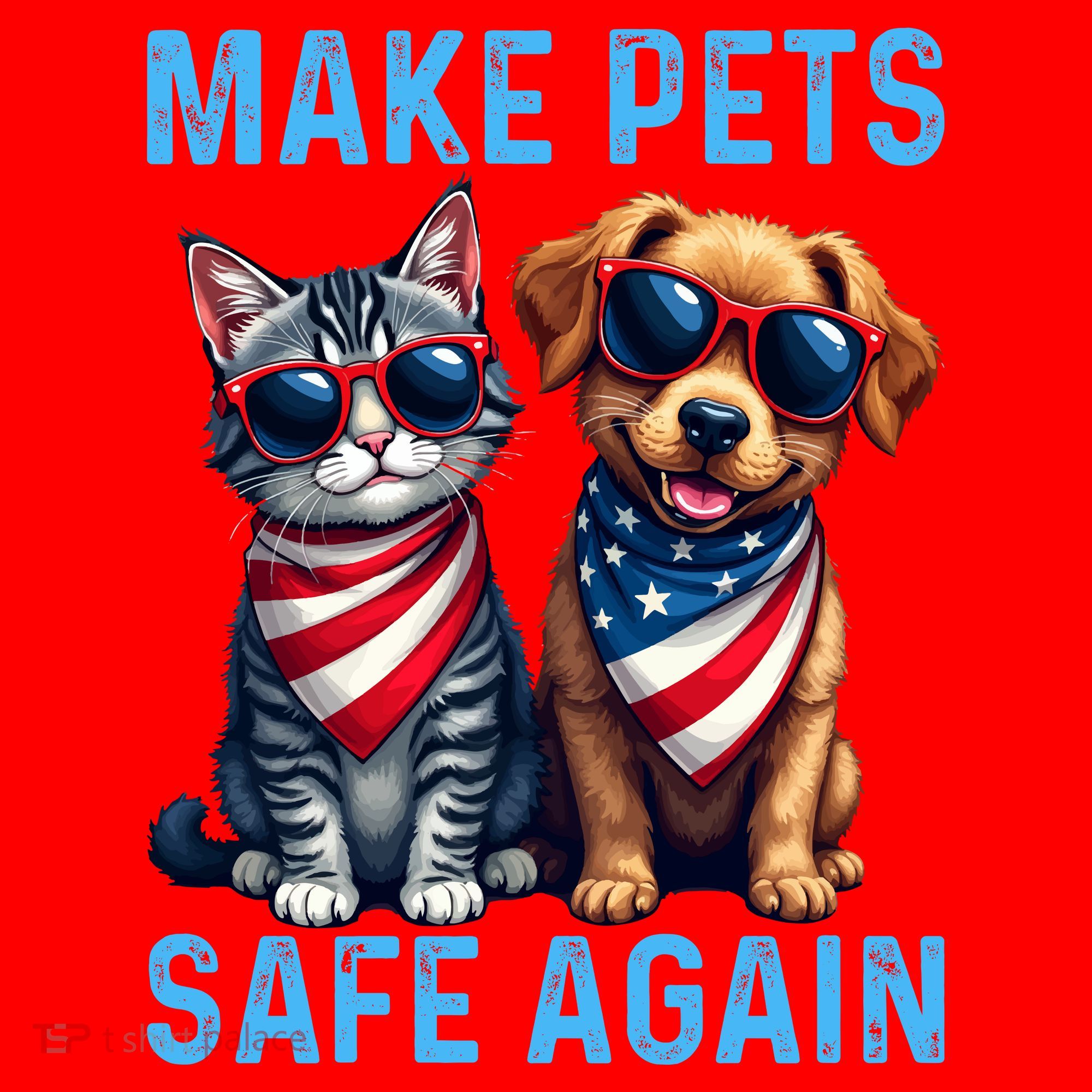 Make Pets Safe Again Funny Donald Trump They Are Eating The Dogs Santa Hat