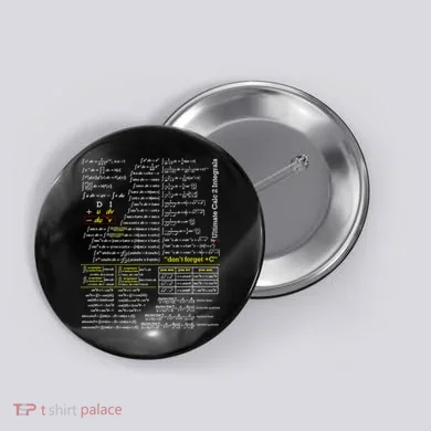Mathematics Professor Student Ultimate Calculus 2 Integral Button