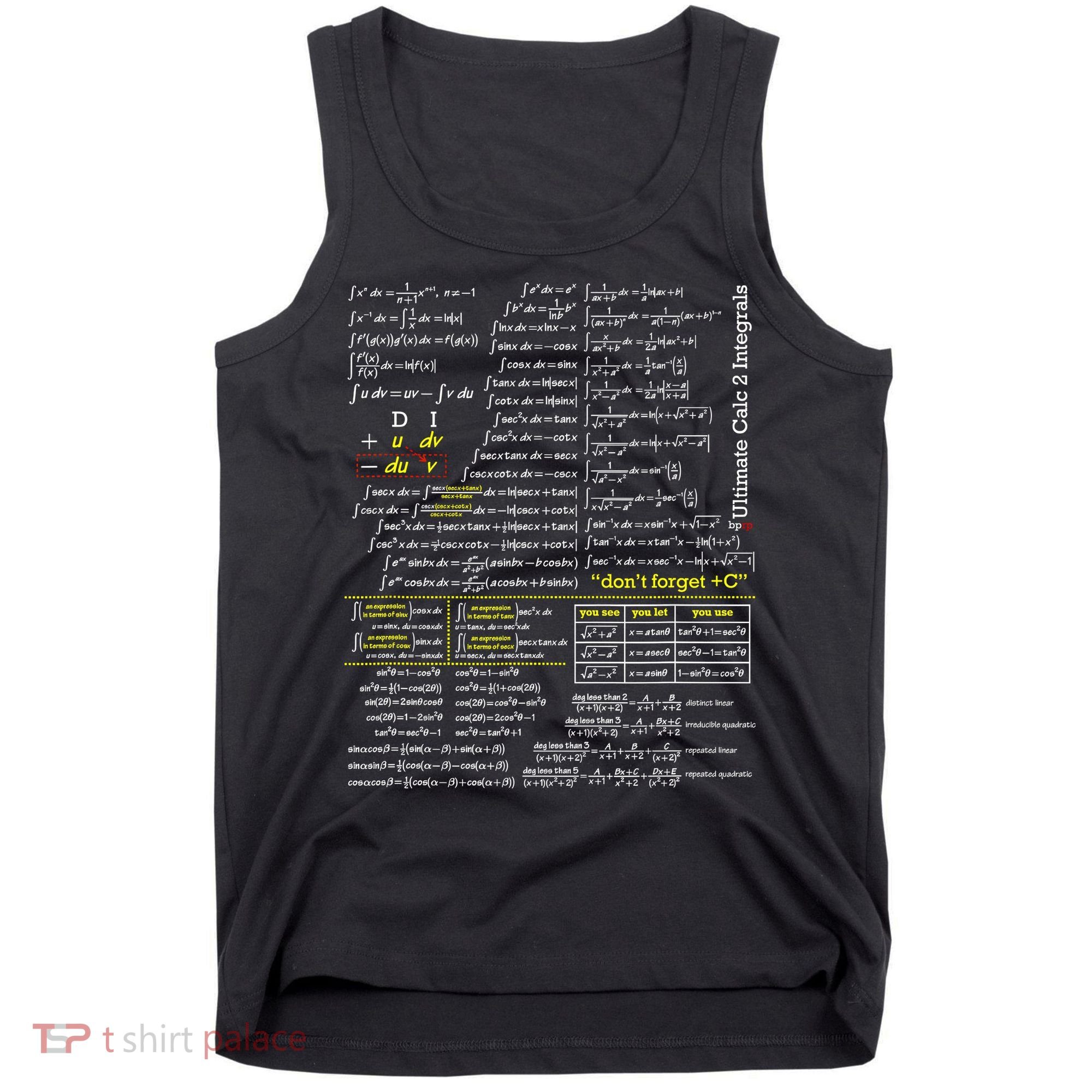 Mathematics Professor Student Ultimate Calculus 2 Integral Tank Top