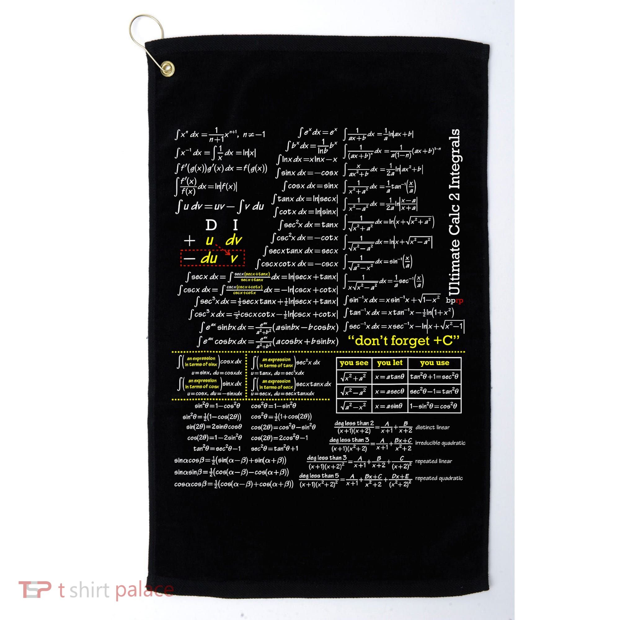 Mathematics Professor Student Ultimate Calculus 2 Integral Golf Towel