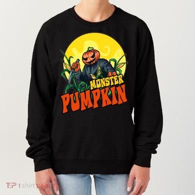 Monster Pumpkin Spooky Halloween Women's Sweatshirt