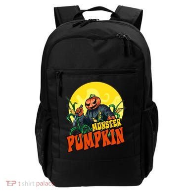 Monster Pumpkin Spooky Halloween Backpack