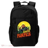 Monster Pumpkin Spooky Halloween Backpack thumb 0
