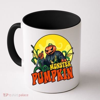 Monster Pumpkin Spooky Halloween Coffee Mug
