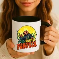 Monster Pumpkin Spooky Halloween Coffee Mug thumb 3