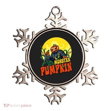 Monster Pumpkin Spooky Halloween Ornament