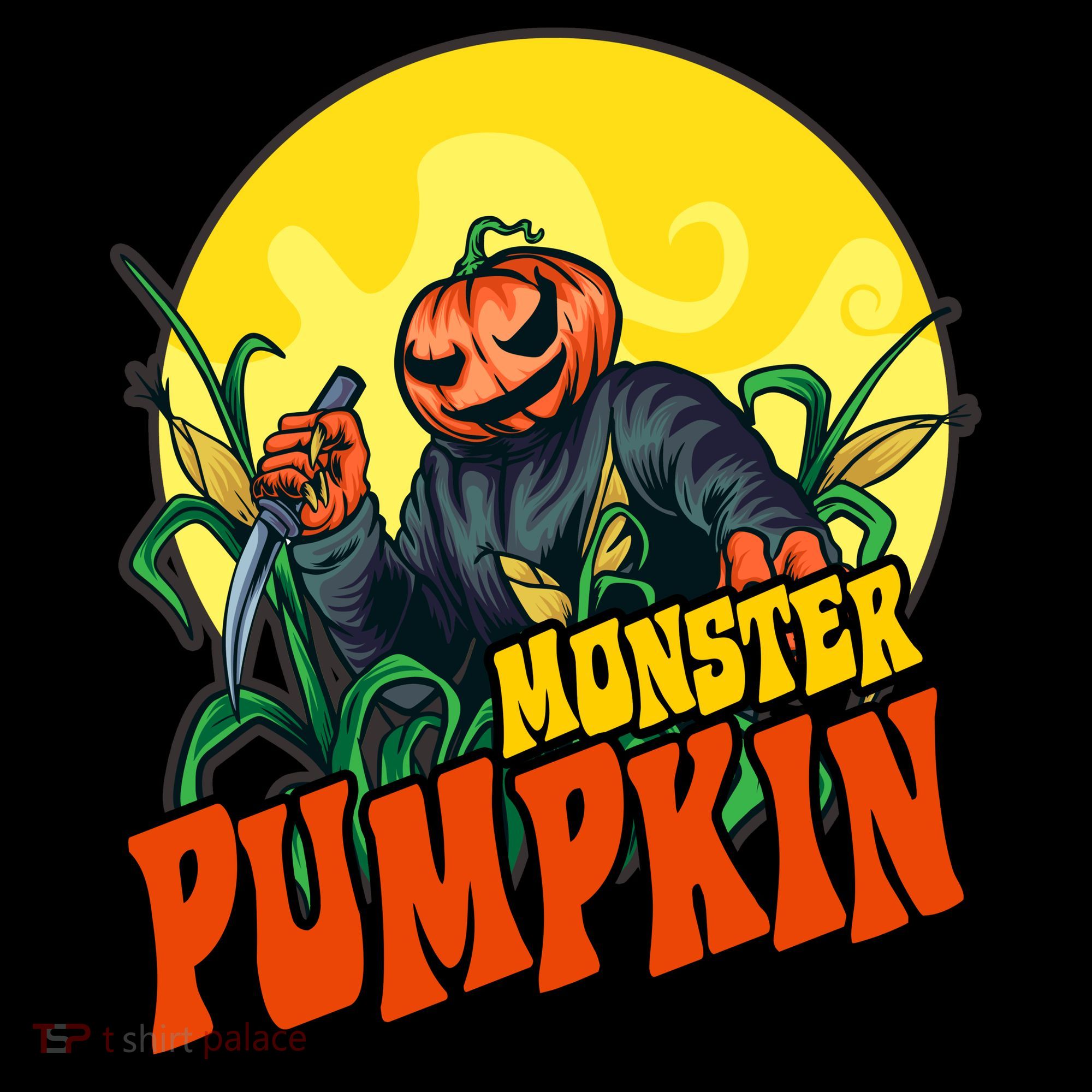 Monster Pumpkin Spooky Halloween Ornament