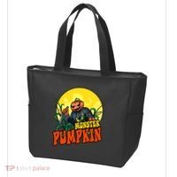 Monster Pumpkin Spooky Halloween Tote Bag thumb 3