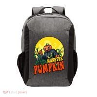 Monster Pumpkin Spooky Halloween Vector Backpack thumb 0