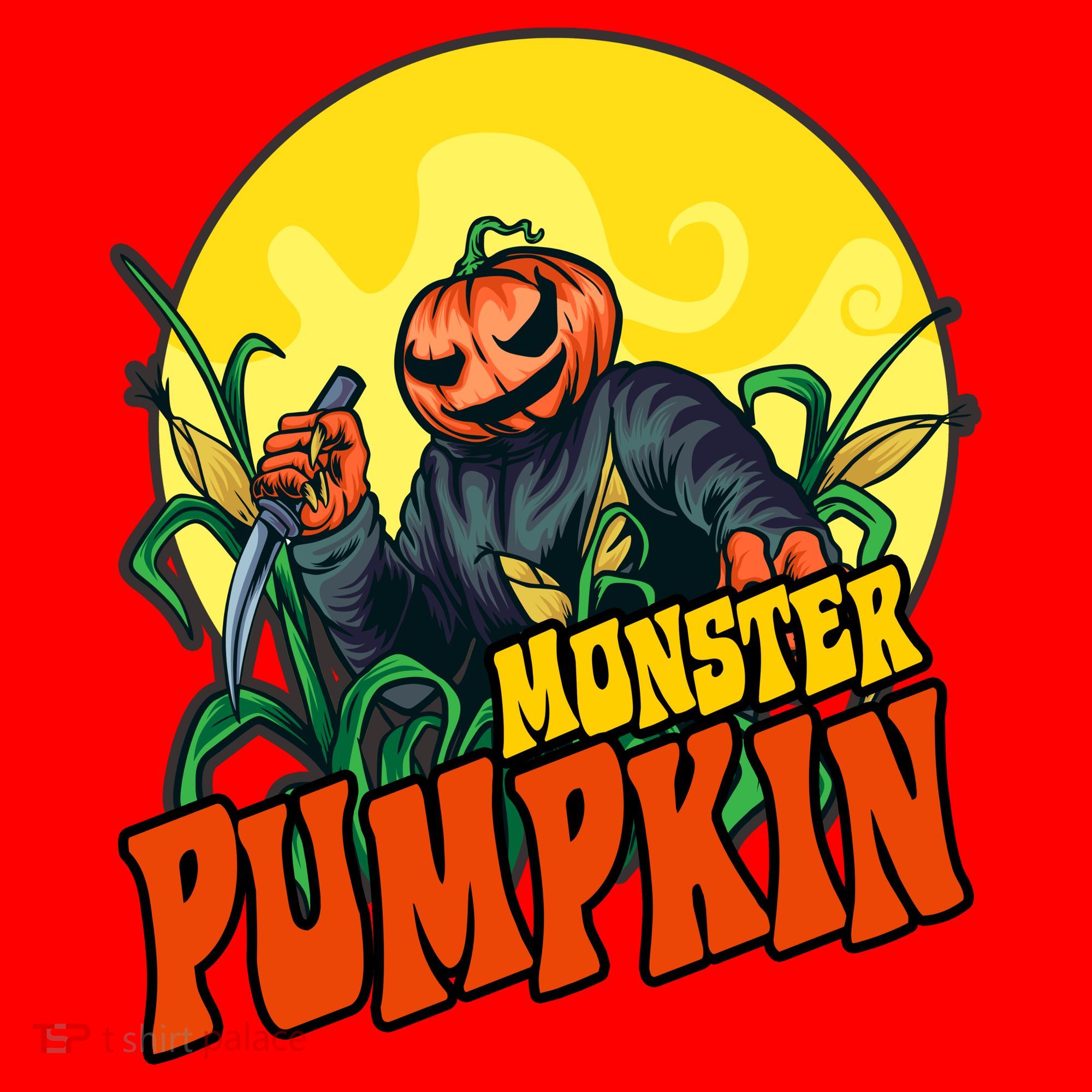 Monster Pumpkin Spooky Halloween Santa Hat