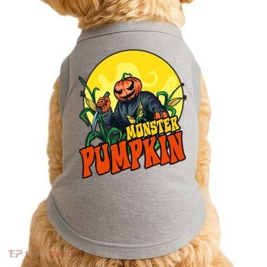 Monster Pumpkin Spooky Halloween Doggie Tank