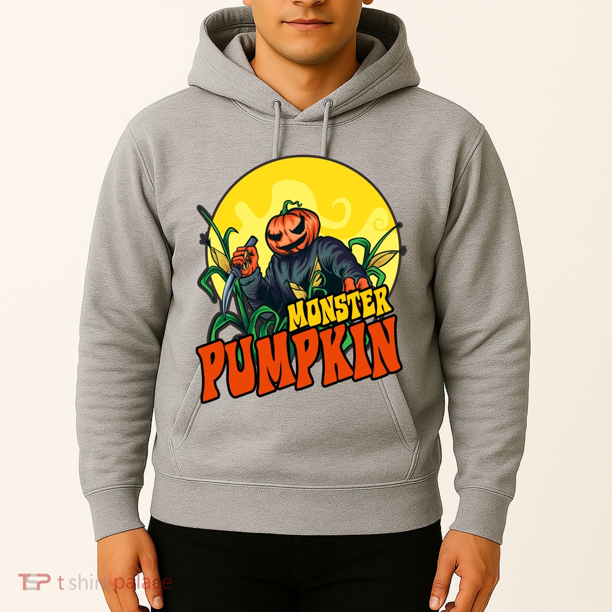 Monster Pumpkin Spooky Halloween Hoodie