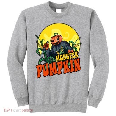 Monster Pumpkin Spooky Halloween Sweatshirt