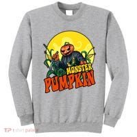 Monster Pumpkin Spooky Halloween Sweatshirt thumb 0
