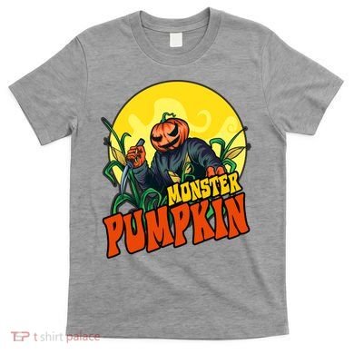 Monster Pumpkin Spooky Halloween T-Shirt