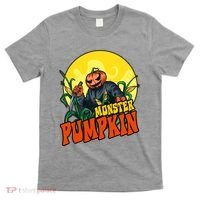 Monster Pumpkin Spooky Halloween T-Shirt thumb 0
