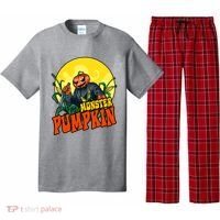 Monster Pumpkin Spooky Halloween Pajama Set thumb 0