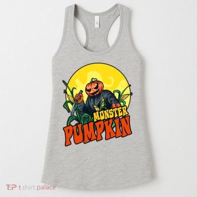 Monster Pumpkin Spooky Halloween Women's Tank Top