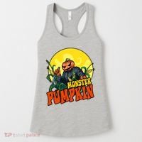 Monster Pumpkin Spooky Halloween Women's Tank Top thumb 0