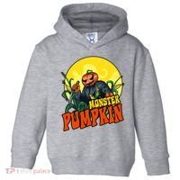 Monster Pumpkin Spooky Halloween Toddler Hoodie thumb 0