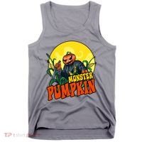 Monster Pumpkin Spooky Halloween Tank Top thumb 0