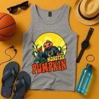 Monster Pumpkin Spooky Halloween Tank Top thumb 4