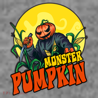 Monster Pumpkin Spooky Halloween Kids Sweatshirt thumb 2