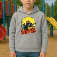 Monster Pumpkin Spooky Halloween Kids Hoodie thumb 2