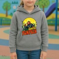 Monster Pumpkin Spooky Halloween Kids Hoodie thumb 3