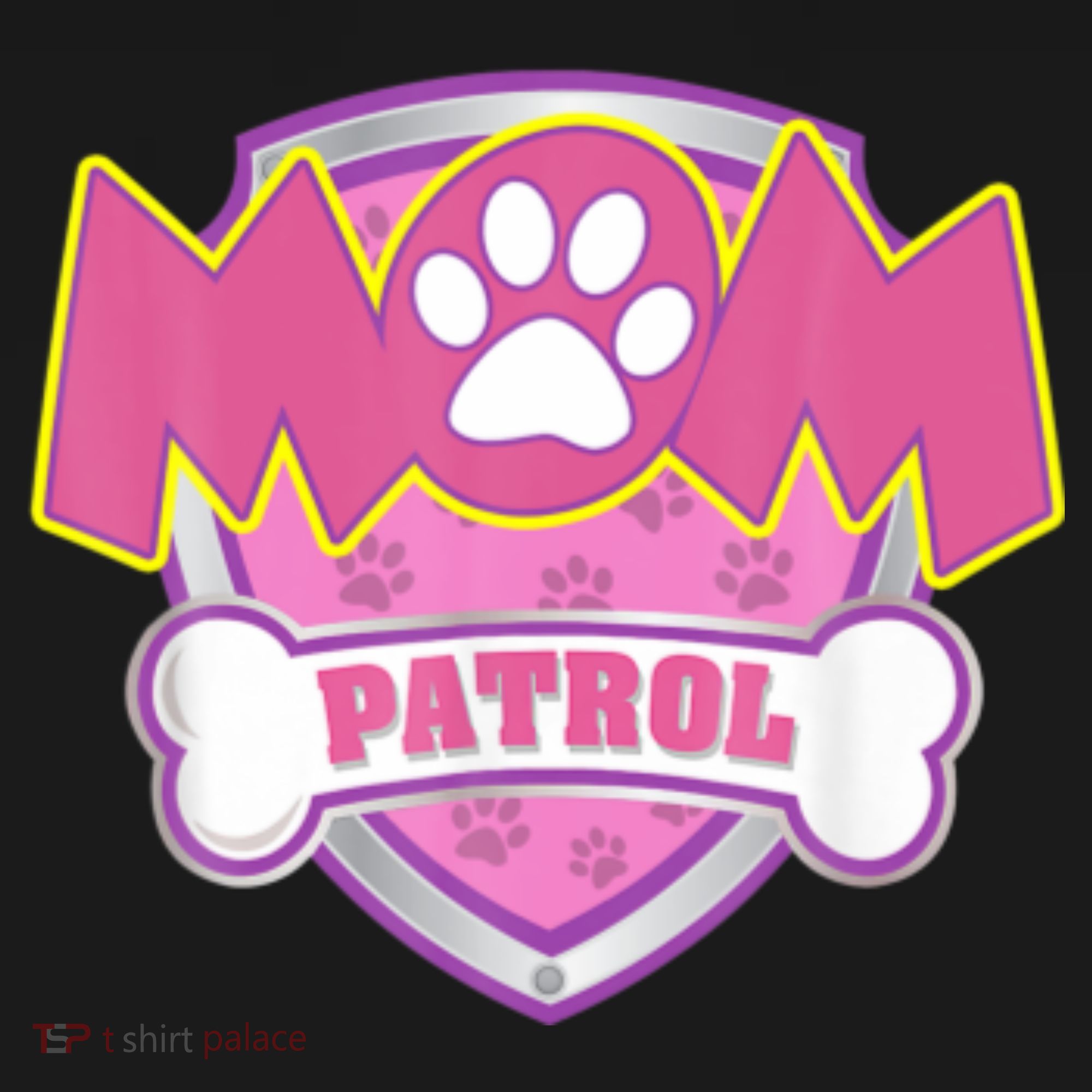 Mom Patrol Shirt Dog Mom Dad Funny Gift Birthday Party Women's Tank Top