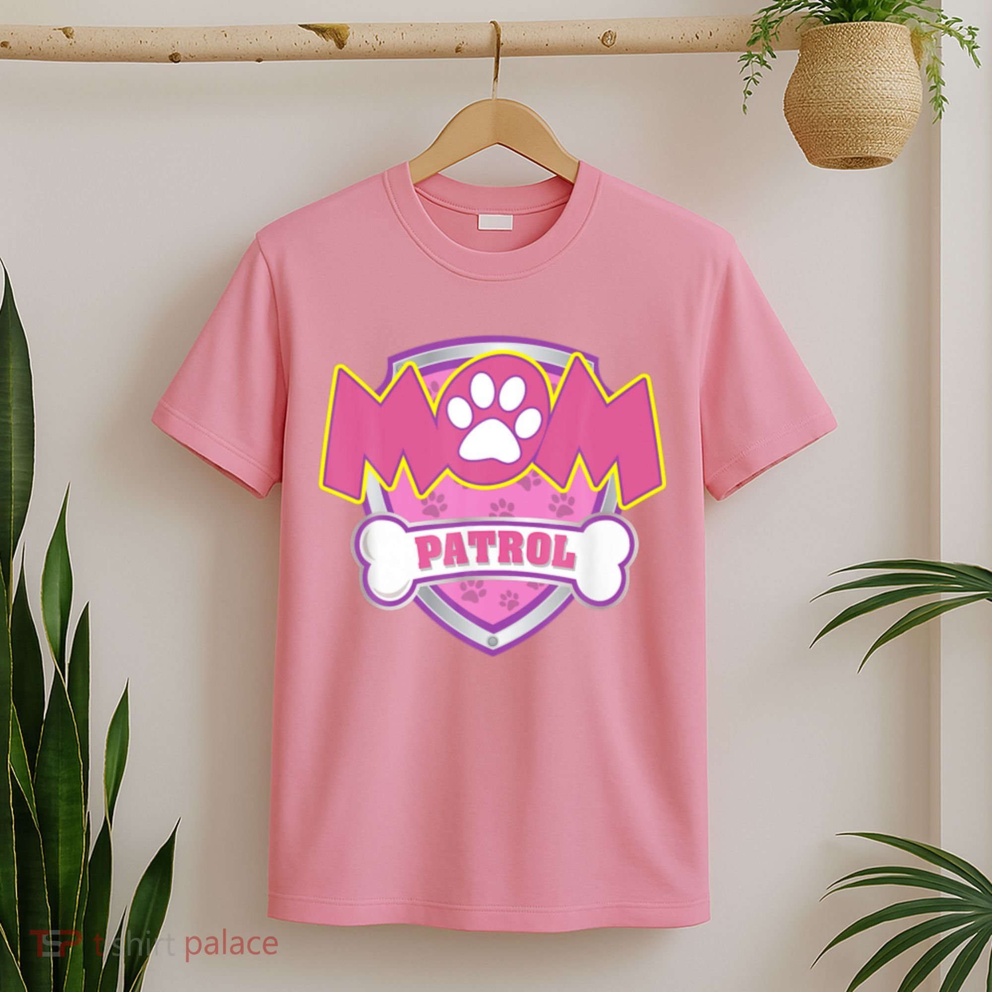 Mom Patrol Shirt Dog Mom Dad Funny Gift Birthday Party T-Shirt