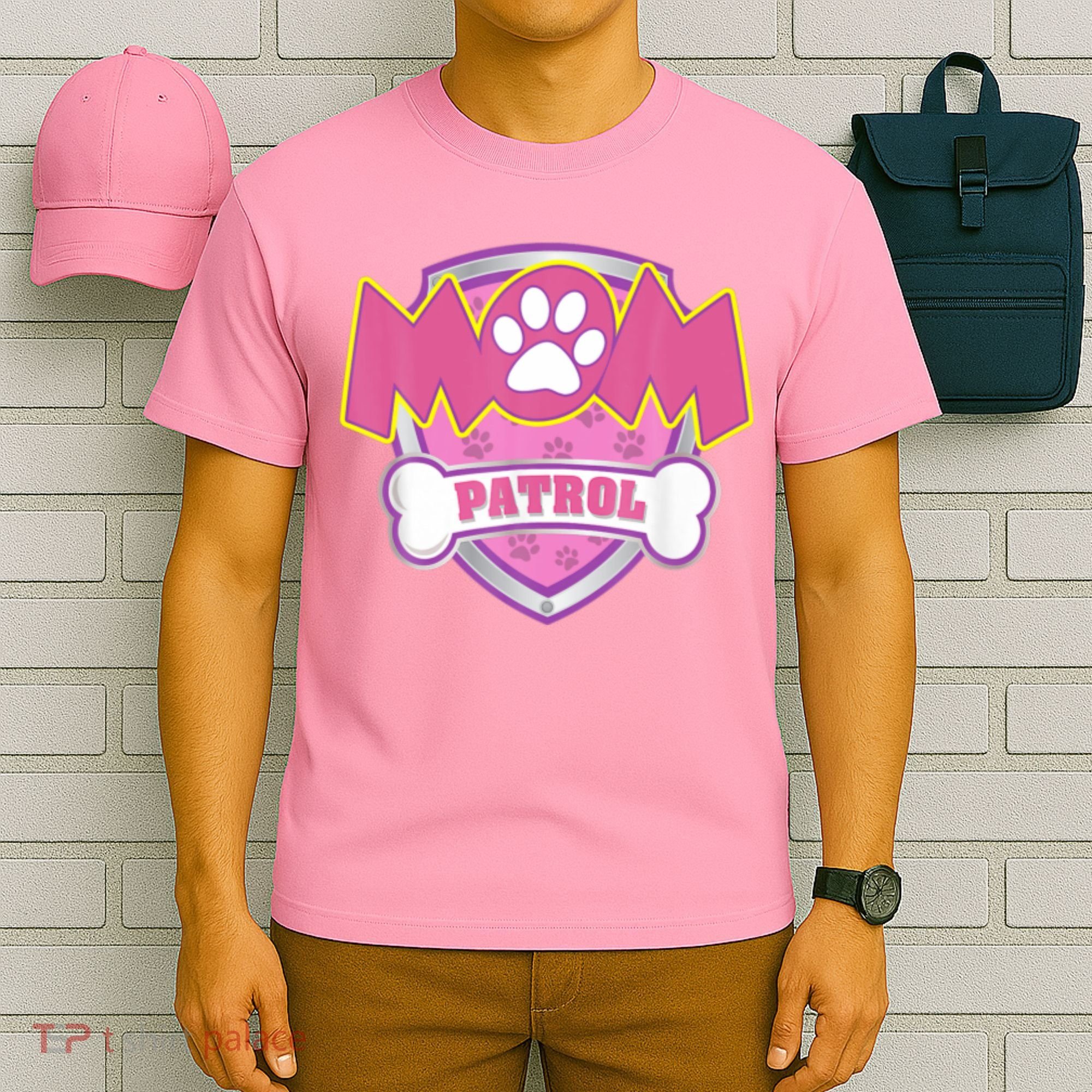 Mom Patrol Shirt Dog Mom Dad Funny Gift Birthday Party T-Shirt