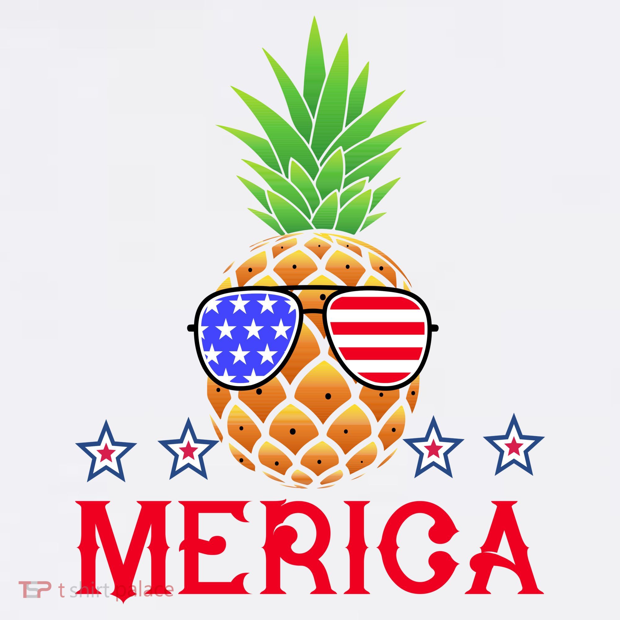 Merica Pineapple Shade Stars And Stripes Funny 4th Of July USA Women's Hoodie