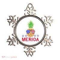 Merica Pineapple Shade Stars And Stripes Funny 4th Of July USA Ornament thumb 0