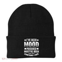 Mood Poisoned Somthing I Hate Funny Sarcatic Sayings Beanie thumb 0