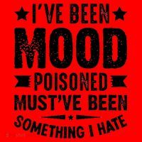 Mood Poisoned Somthing I Hate Funny Sarcatic Sayings Santa Hat thumb 1