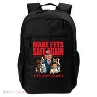 Make Pets Safe Again Trump 2024 Funny Cartoon Backpack thumb 0