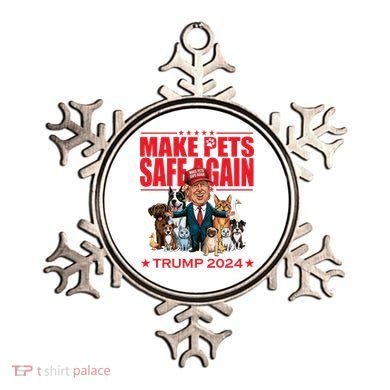 Make Pets Safe Again Trump 2024 Funny Cartoon Ornament