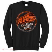 Monorail Please Stand Clear Of The D.O.O.R.S English Spanish Sweatshirt thumb 0