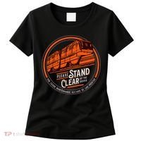 Monorail Please Stand Clear Of The D.O.O.R.S English Spanish Women's T-Shirt thumb 0