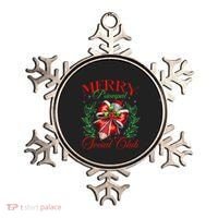 Merry Principal Social Club Pencil Coquette Bow Teacher Xmas Ornament thumb 0