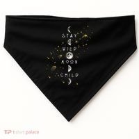 Moon Phase Stay Wild Moon Child Gift Idea USA-Made Doggie Bandana thumb 0